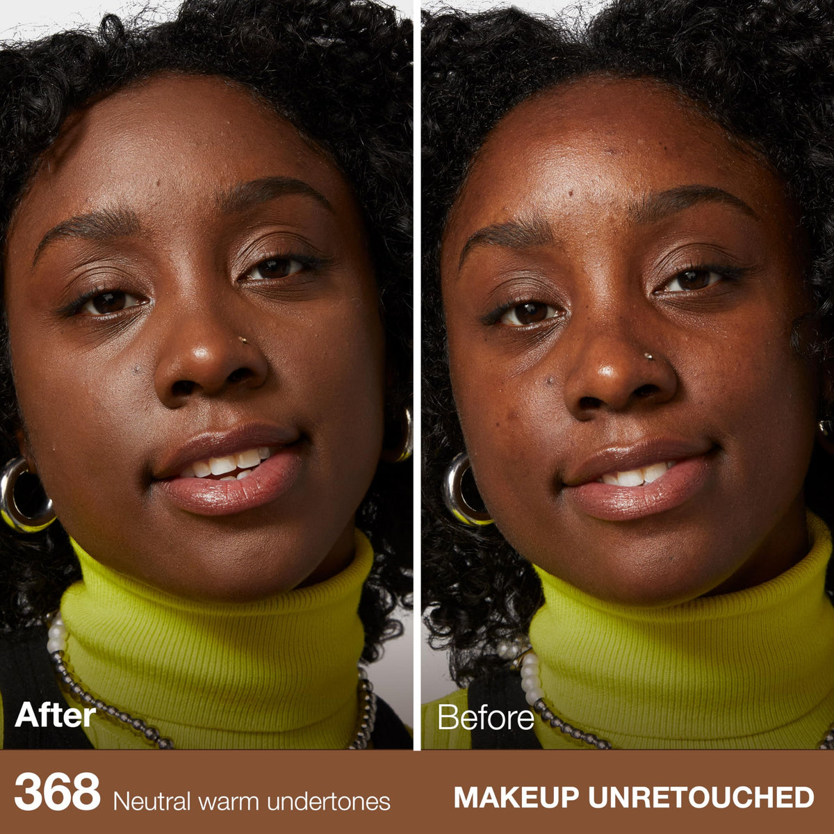 MAYBELLINE Fit Me Matte + Poreless Foundation Deep Golden texture swatch