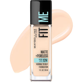 MAYBELLINE Fit Me Matte + Poreless Foundation Fair Ivory front view
