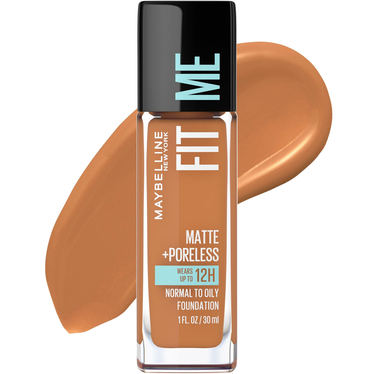 MAYBELLINE Fit Me Matte + Poreless Foundation in Cappuccino front view