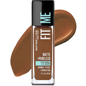 MAYBELLINE Fit Me Matte + Poreless Foundation in Deep Bronze front view