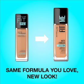 MAYBELLINE Fit Me Matte + Poreless Foundation Natural Tan side view