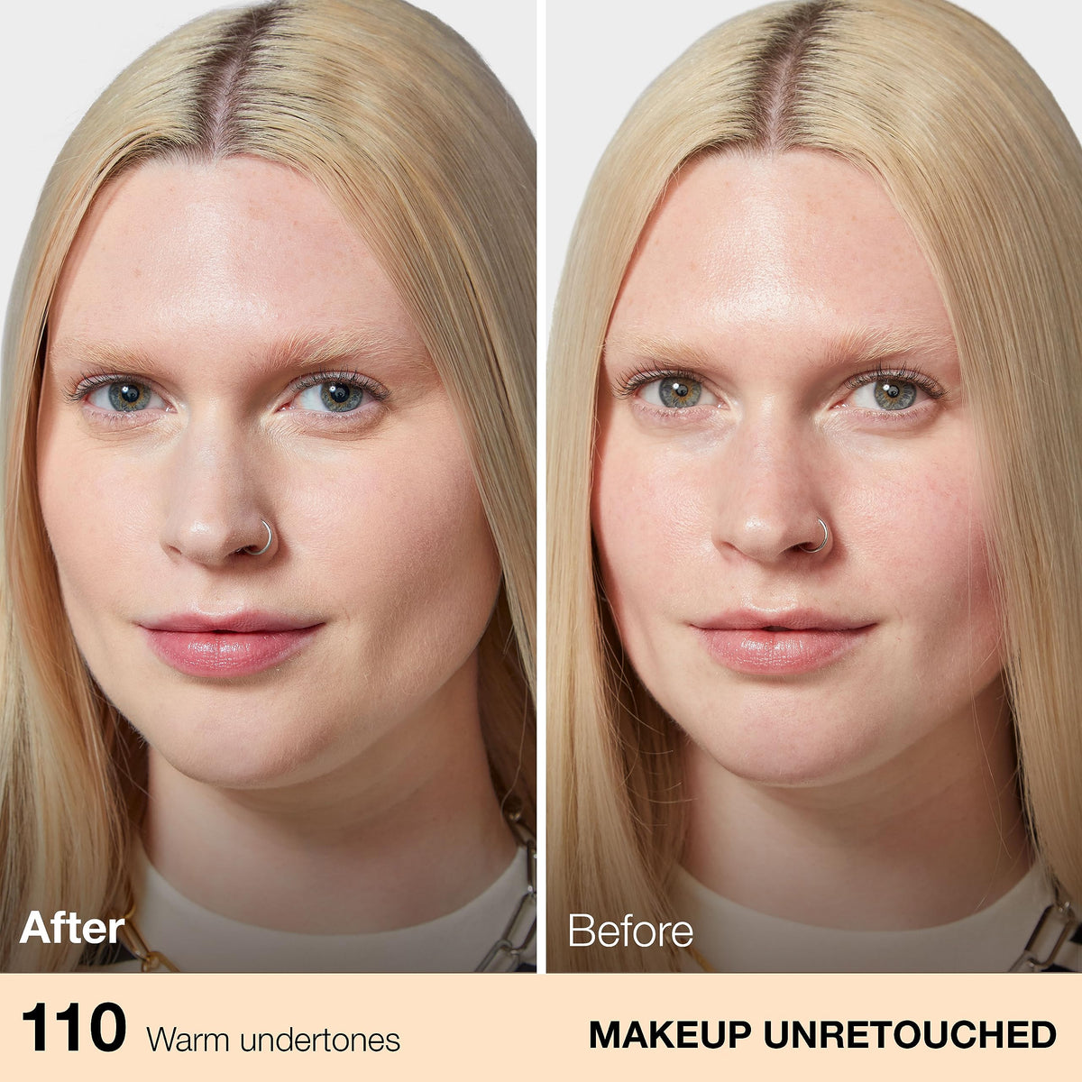 MAYBELLINE Fit Me Matte + Poreless Foundation Porcelain on a makeup table