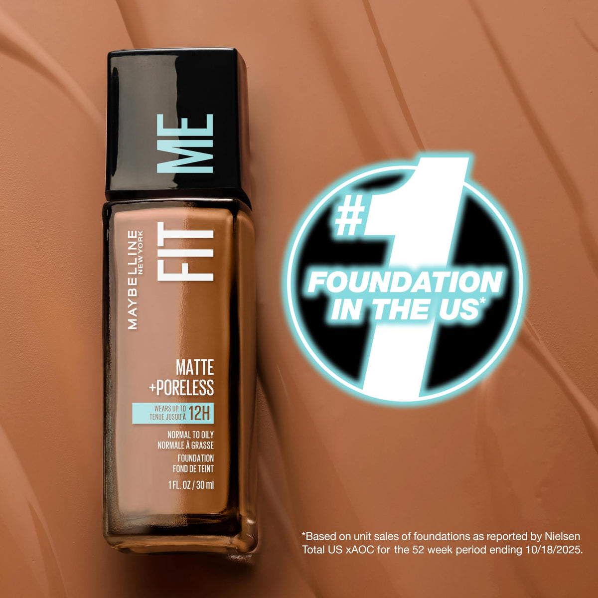 Maybelline Fit Me Matte + Poreless Foundation shade comparison