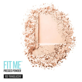MAYBELLINE Fit Me Matte + Poreless Powder back view with ingredients
