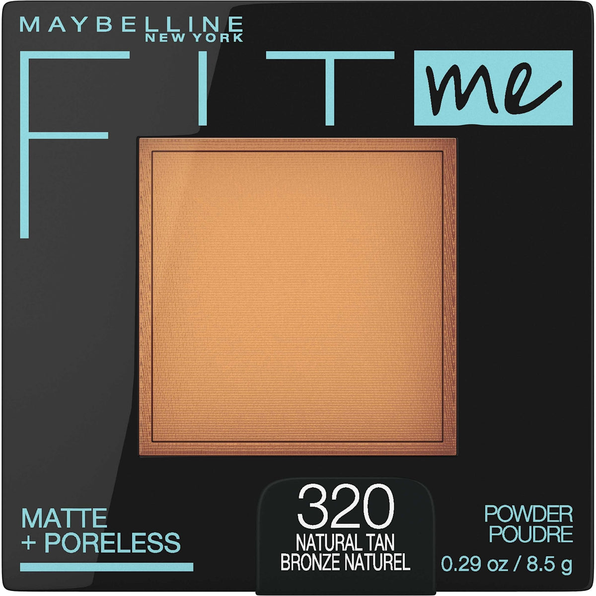 MAYBELLINE Fit Me Matte + Poreless Powder Natural Tan front view