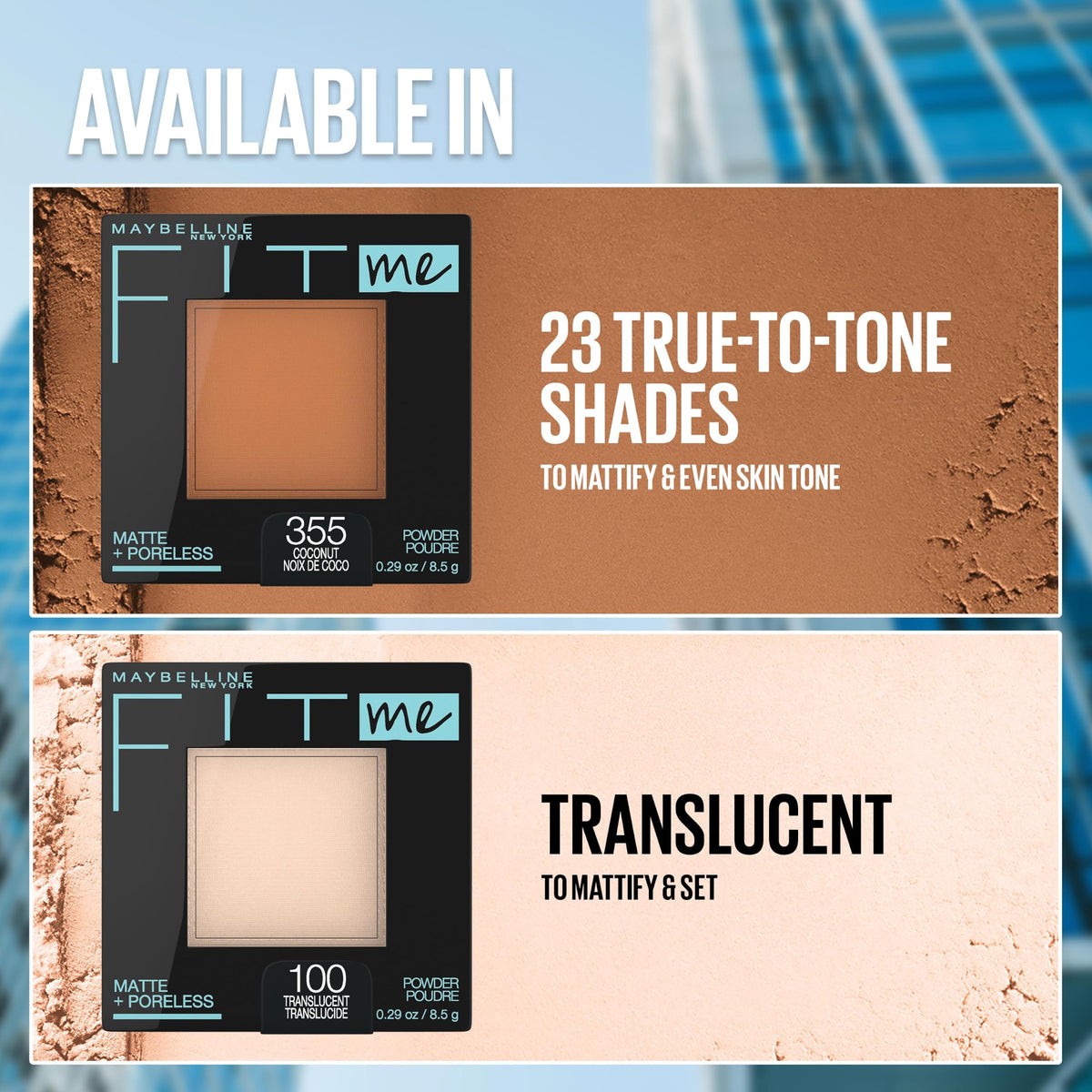 MAYBELLINE Fit Me Matte + Poreless Powder shade Buff Beige
