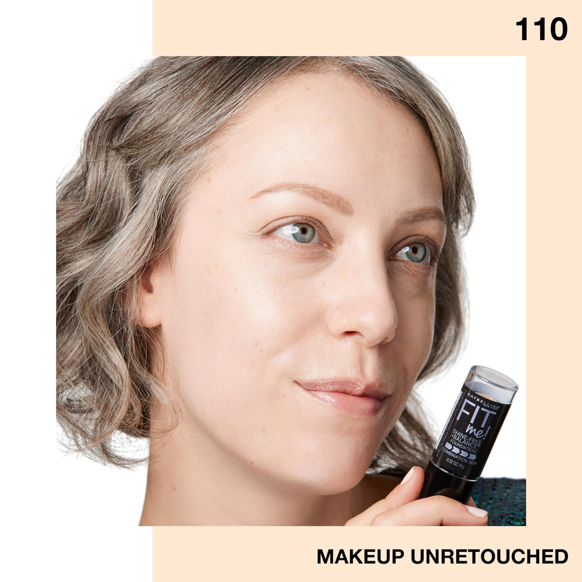 MAYBELLINE Fit Me Shine-Free Foundation Stick texture close-up