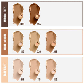 MAYBELLINE Fit Me Shine-Free Foundation Stick texture swatch