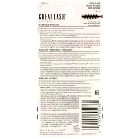 MAYBELLINE Great Lash Mascara Very Black packaging details