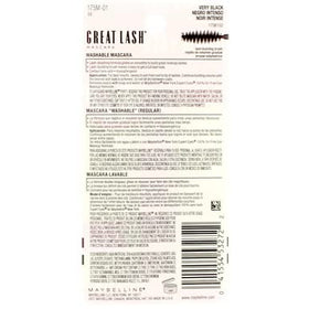 MAYBELLINE Great Lash Mascara Very Black with lashes