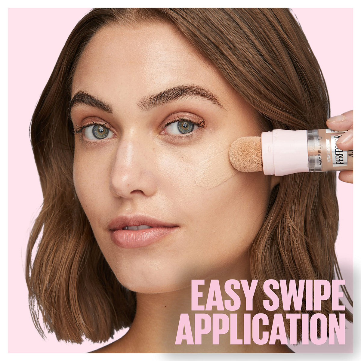 MAYBELLINE Instant Age Rewind 4-In-1 Glow Makeup Fair/Light texture on skin