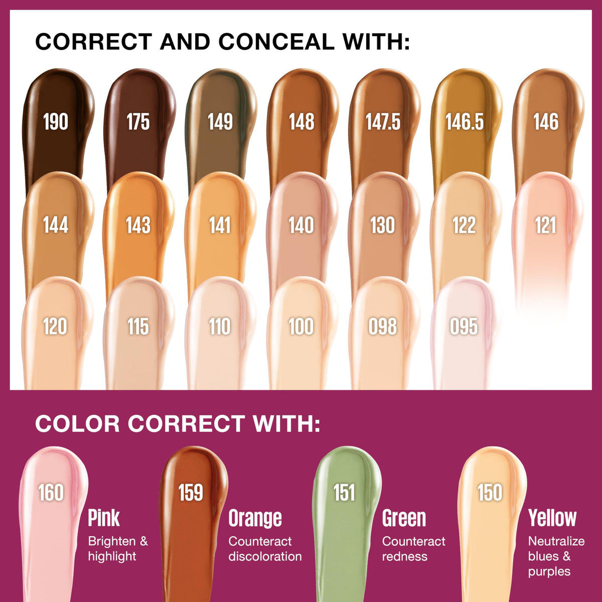 MAYBELLINE Instant Age Rewind Concealer 175 texture on skin