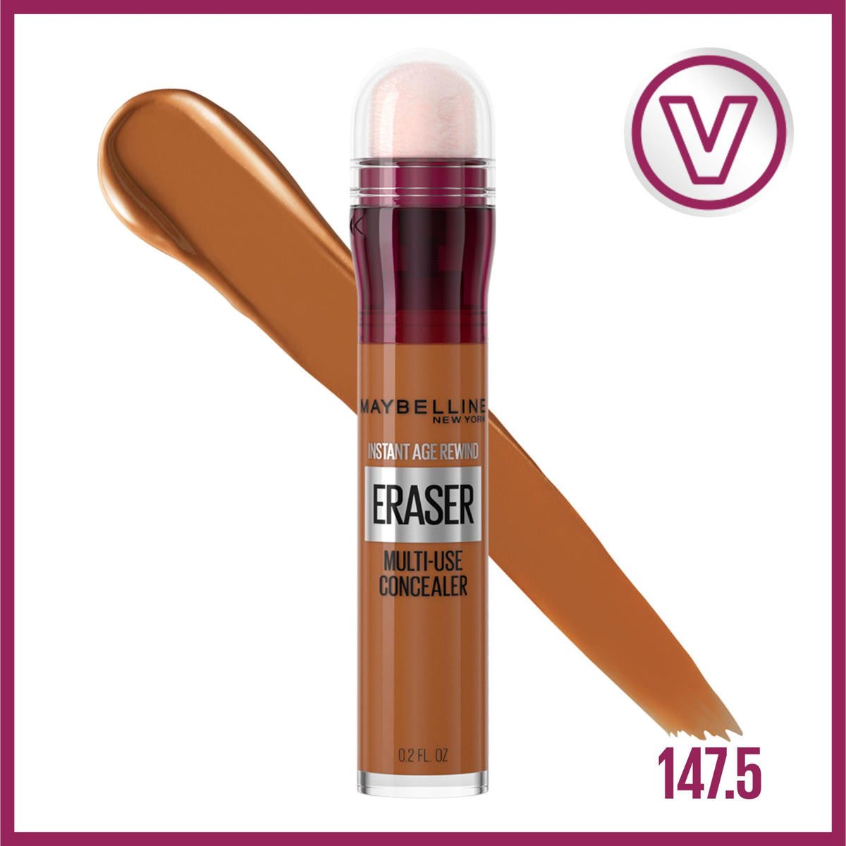 MAYBELLINE Instant Age Rewind Concealer shade 147.5 on a clean background