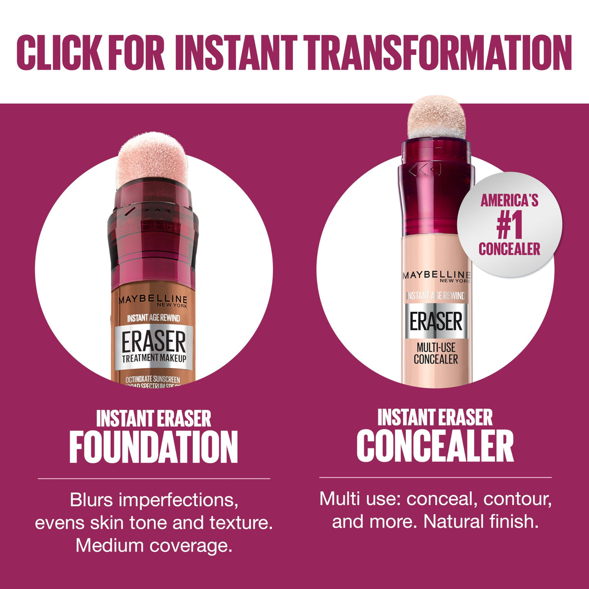 MAYBELLINE Instant Age Rewind Eraser Foundation application process
