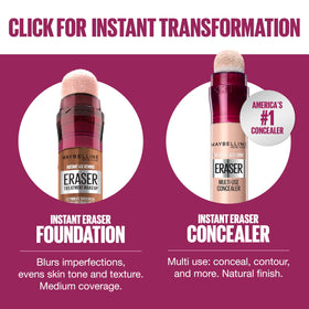 MAYBELLINE Instant Age Rewind Eraser Foundation application process