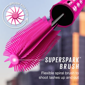 MAYBELLINE Lash Sensational Firework Mascara applied on model's lashes