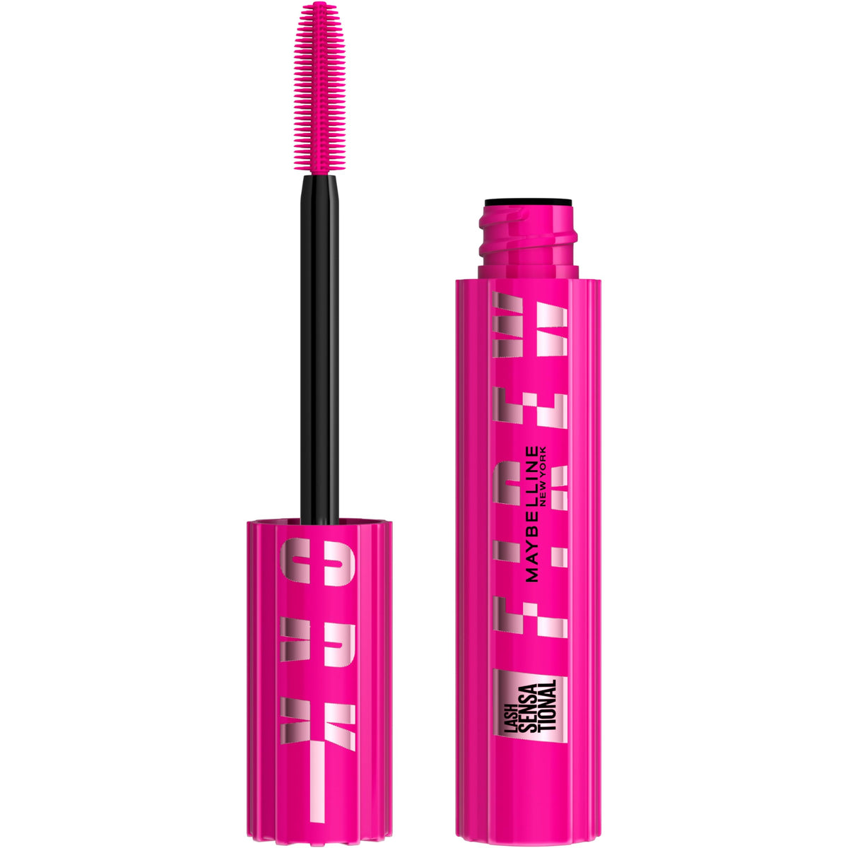 MAYBELLINE Lash Sensational Firework Mascara front view, Brownish Black