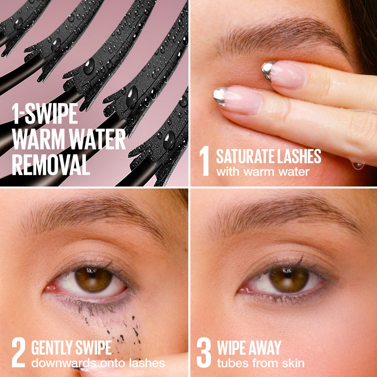 MAYBELLINE Lash Sensational Sky Tubes Mascara application on lashes