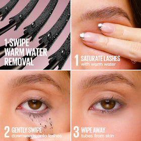 MAYBELLINE Lash Sensational Sky Tubes Mascara application on lashes