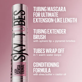 MAYBELLINE Lash Sensational Sky Tubes Mascara brush close-up