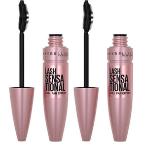 MAYBELLINE Lash Sensational Washable Mascara front view, Blackest Black