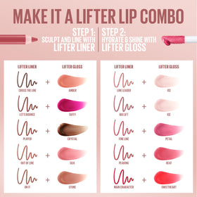 MAYBELLINE Lifter Gloss in Heat, on model's lips