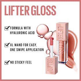 MAYBELLINE Lifter Gloss Rust packaging on white background