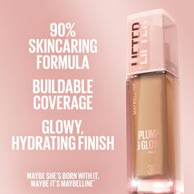 MAYBELLINE Lifter Plump & Glow Foundation 110 packaging details