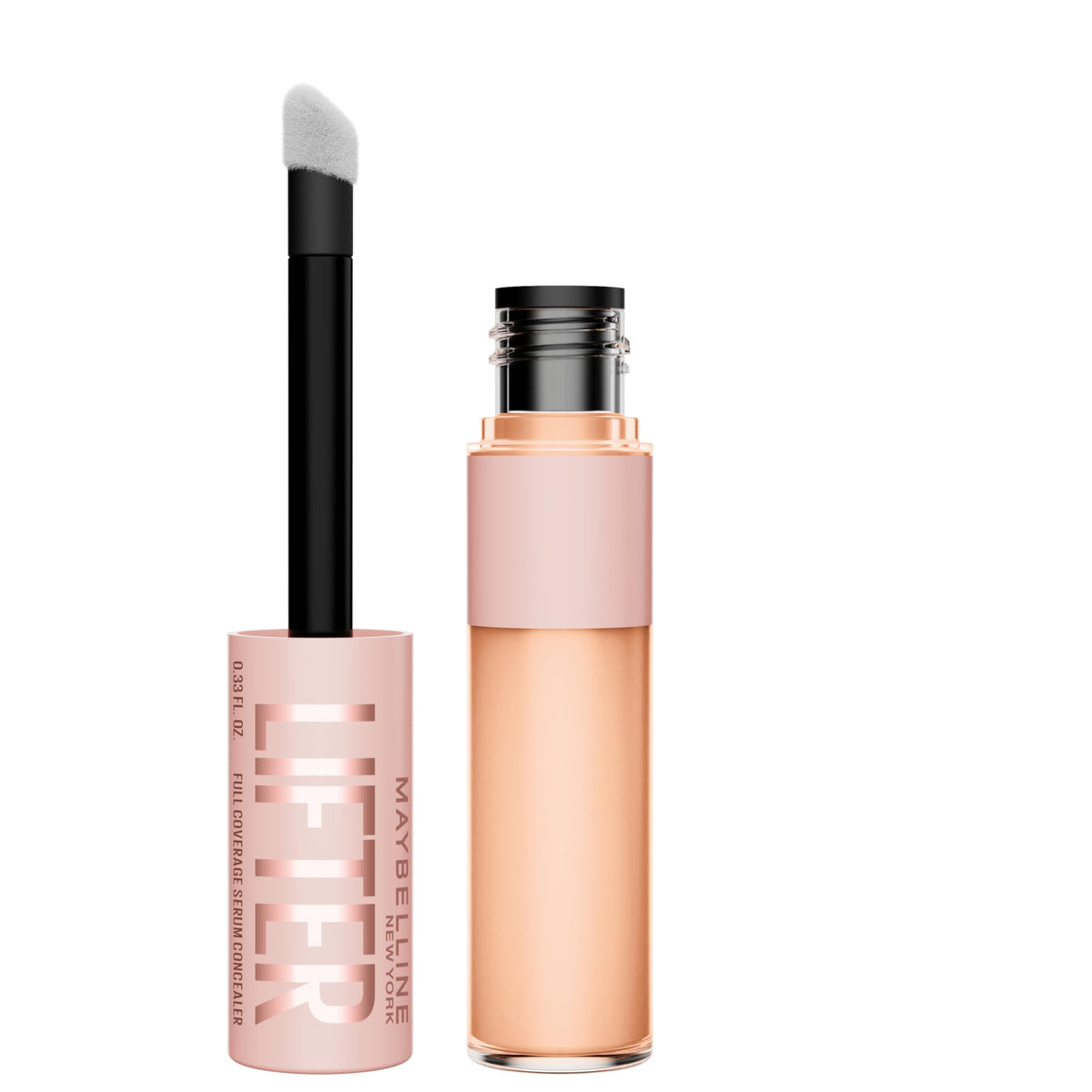 MAYBELLINE Lifter Serum Concealer front view with applicator