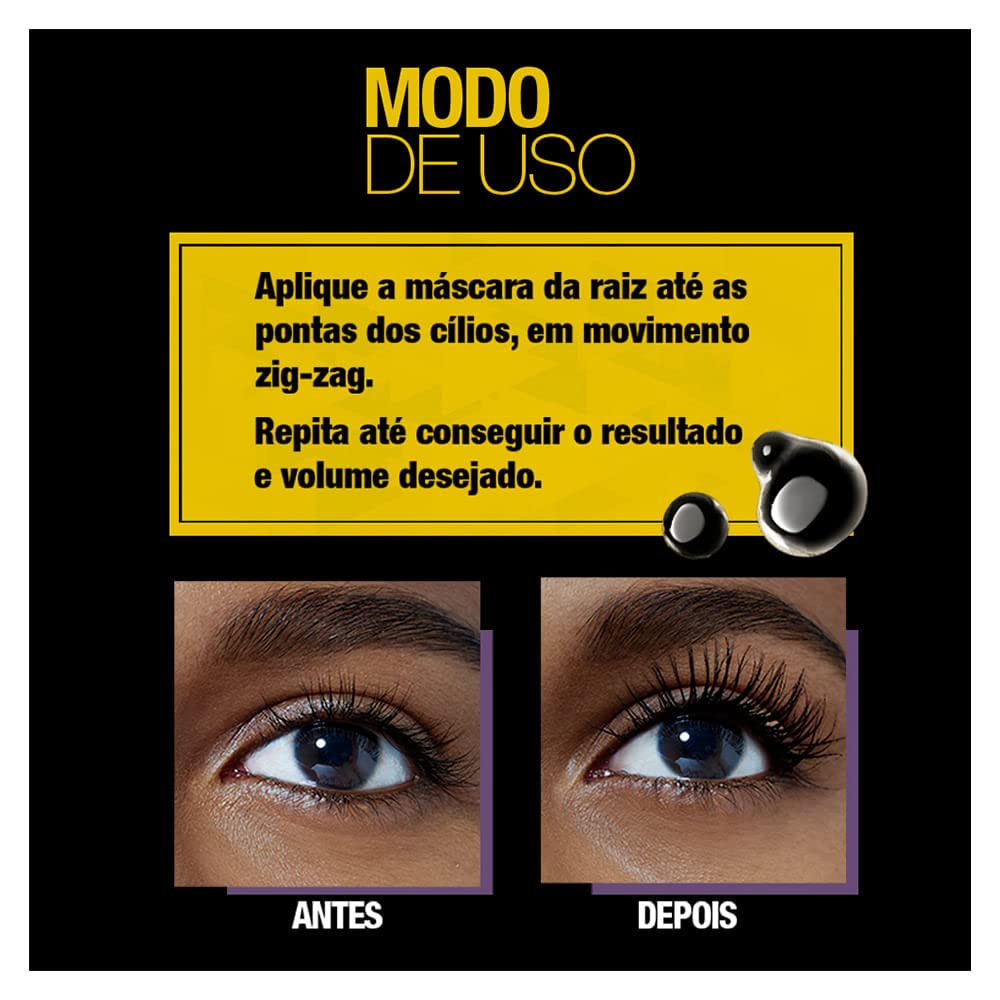 MAYBELLINE mascara with a dramatic lash look