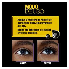 MAYBELLINE mascara with a dramatic lash look