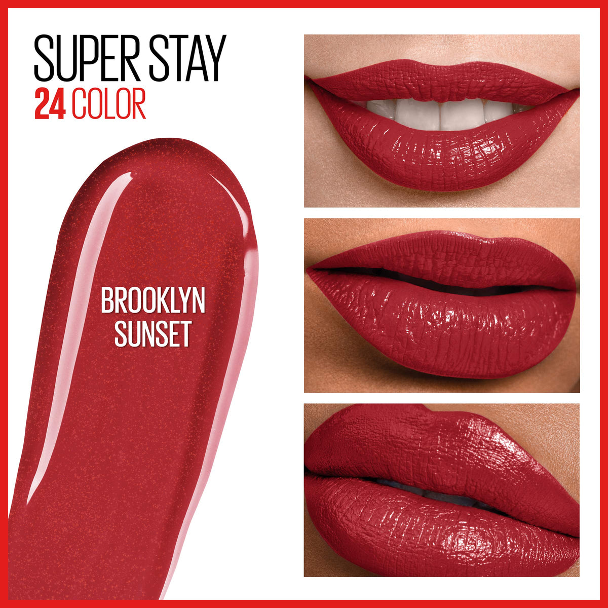 MAYBELLINE Super Stay 24 Liquid Lipstick 925 Brooklyn Sunset applicator close-up