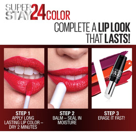 MAYBELLINE Super Stay 24 Liquid Lipstick Blush On with other Maybelline products