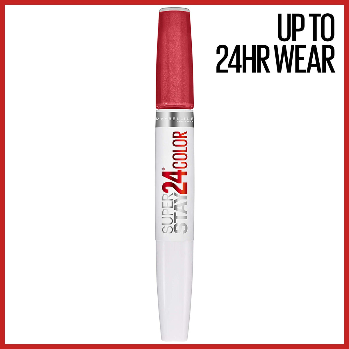 MAYBELLINE Super Stay 24 Liquid Lipstick Continuous Coral applicator tip