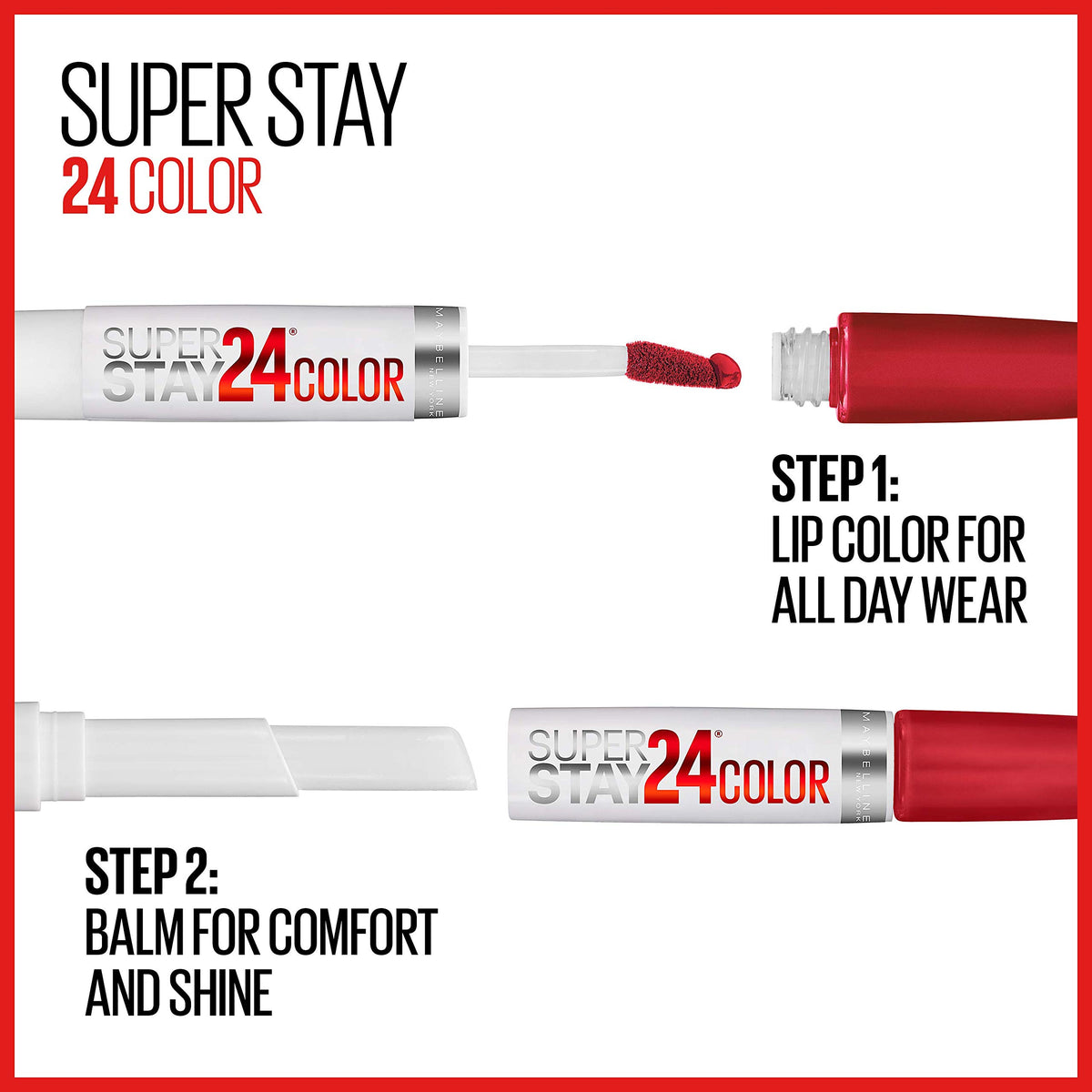 MAYBELLINE Super Stay 24 Liquid Lipstick Continuous Coral packaging