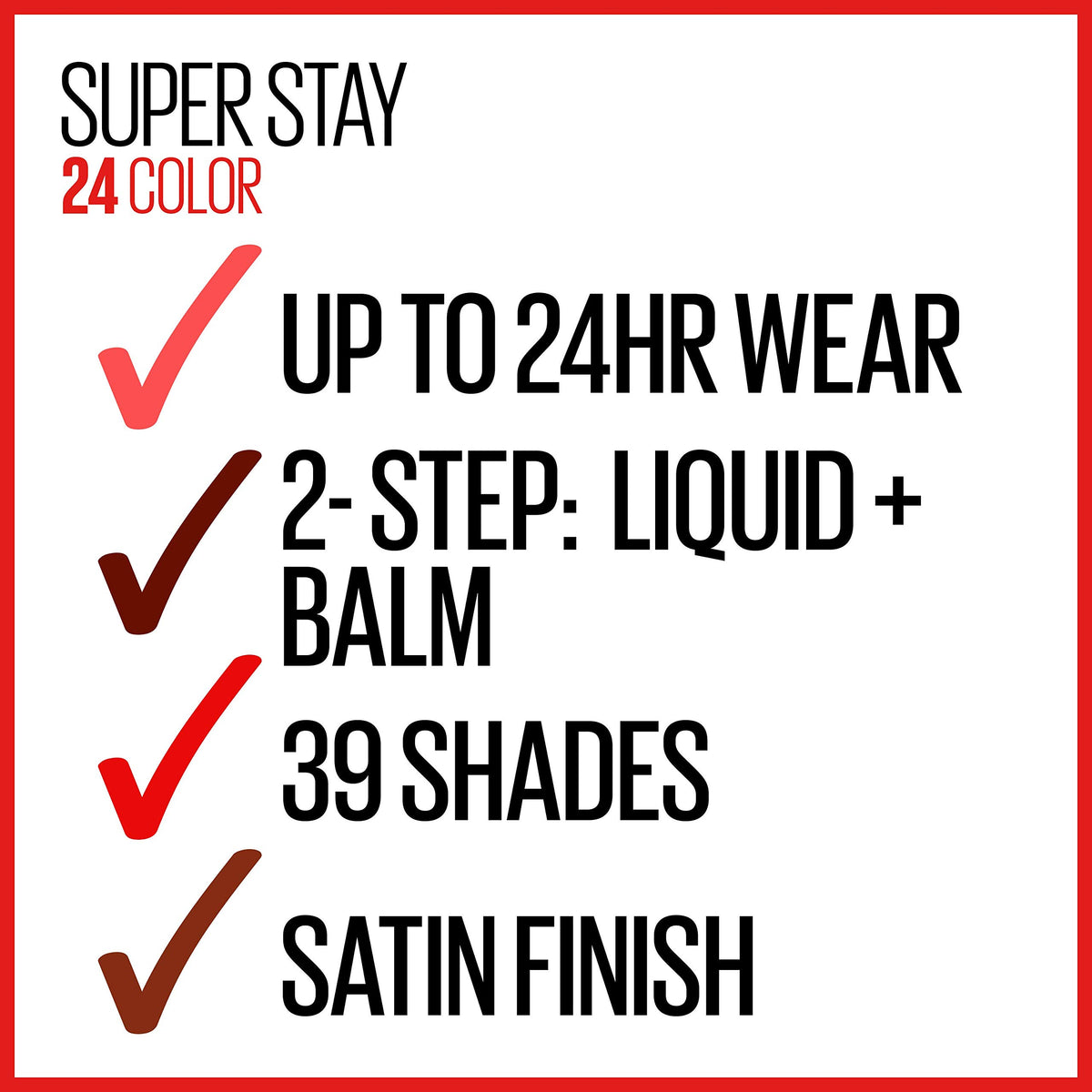 MAYBELLINE Super Stay 24 Liquid Lipstick Everlasting Wine on lips