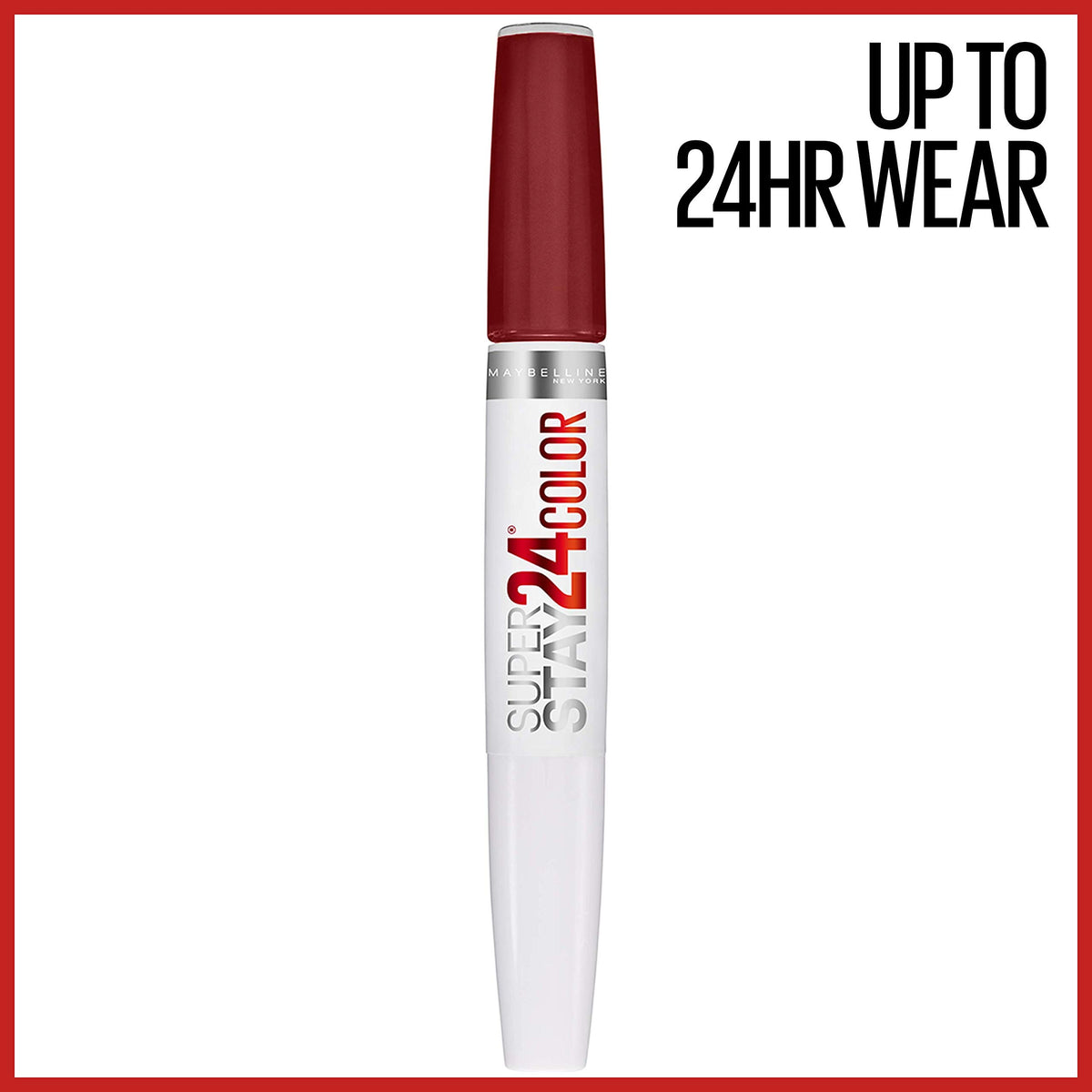 MAYBELLINE Super Stay 24 Liquid Lipstick Everlasting Wine with precision tip applicator