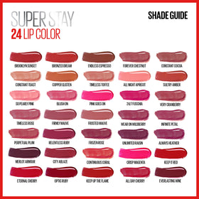 MAYBELLINE Super Stay 24 Liquid Lipstick Keep Up The Flame swatch