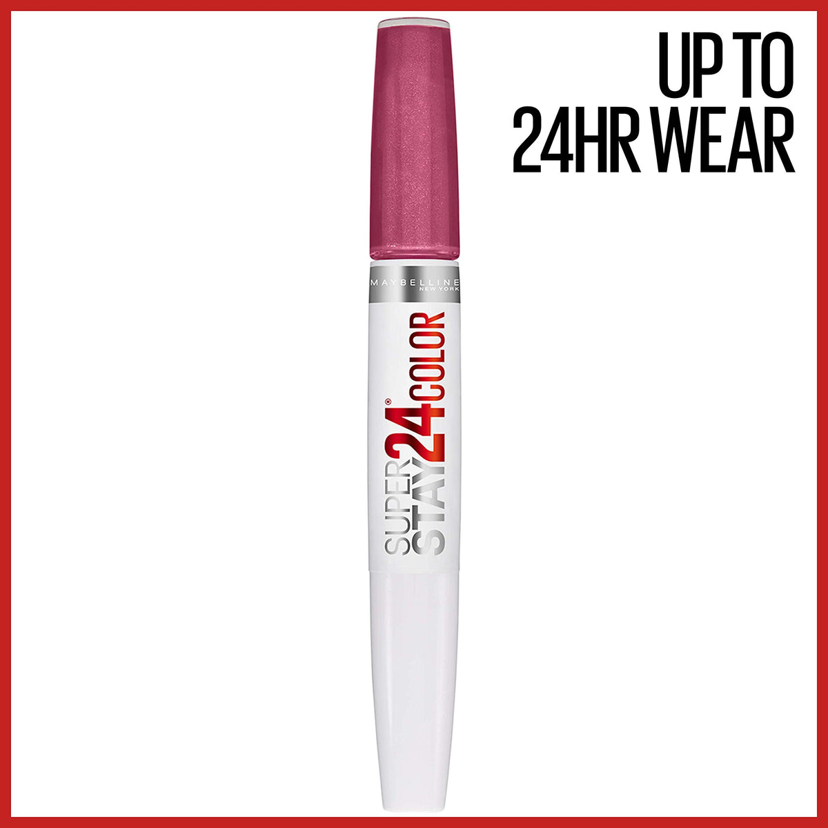 MAYBELLINE Super Stay 24 Liquid Lipstick Wear On Wildberry precision tip applicator