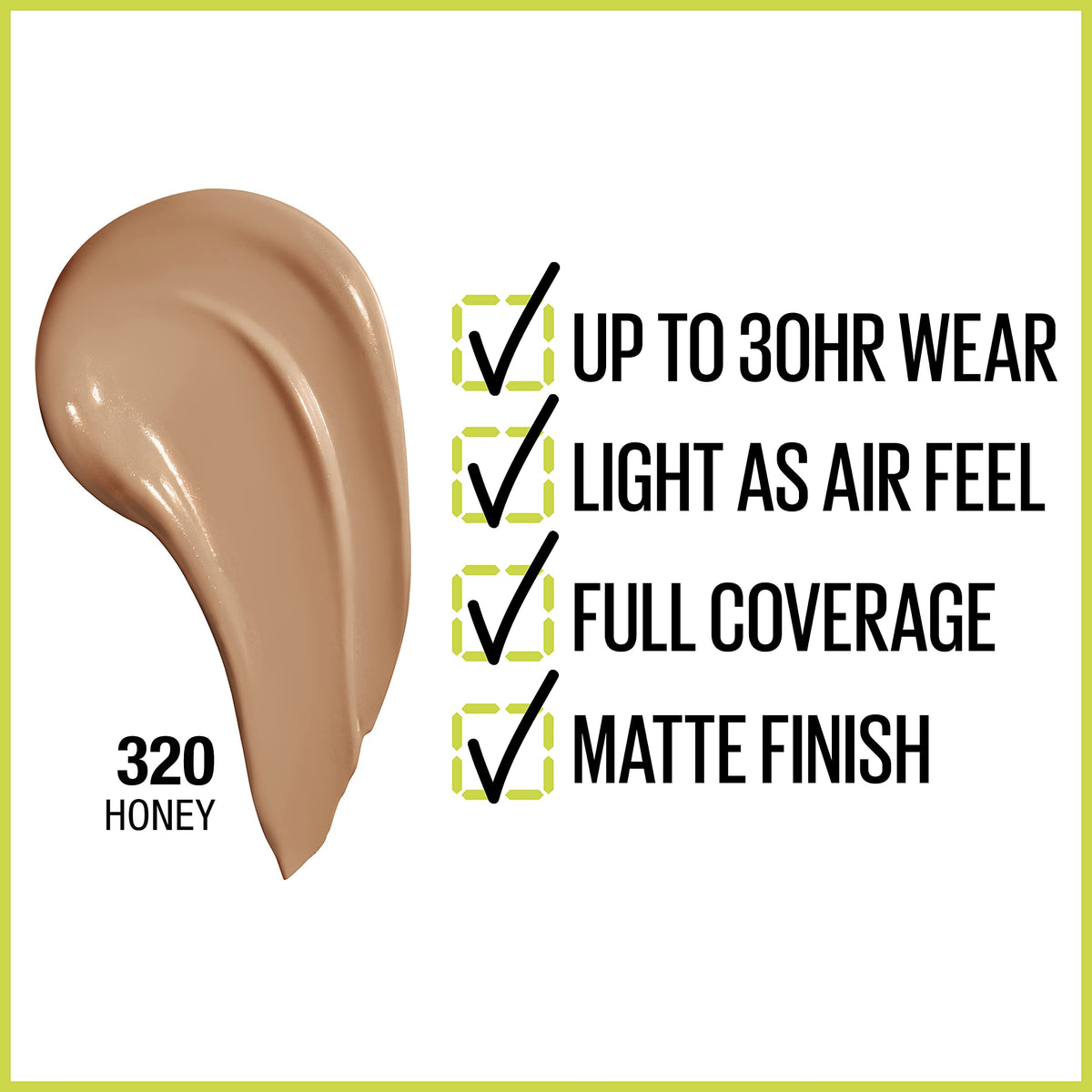 MAYBELLINE Super Stay Foundation bottle side view