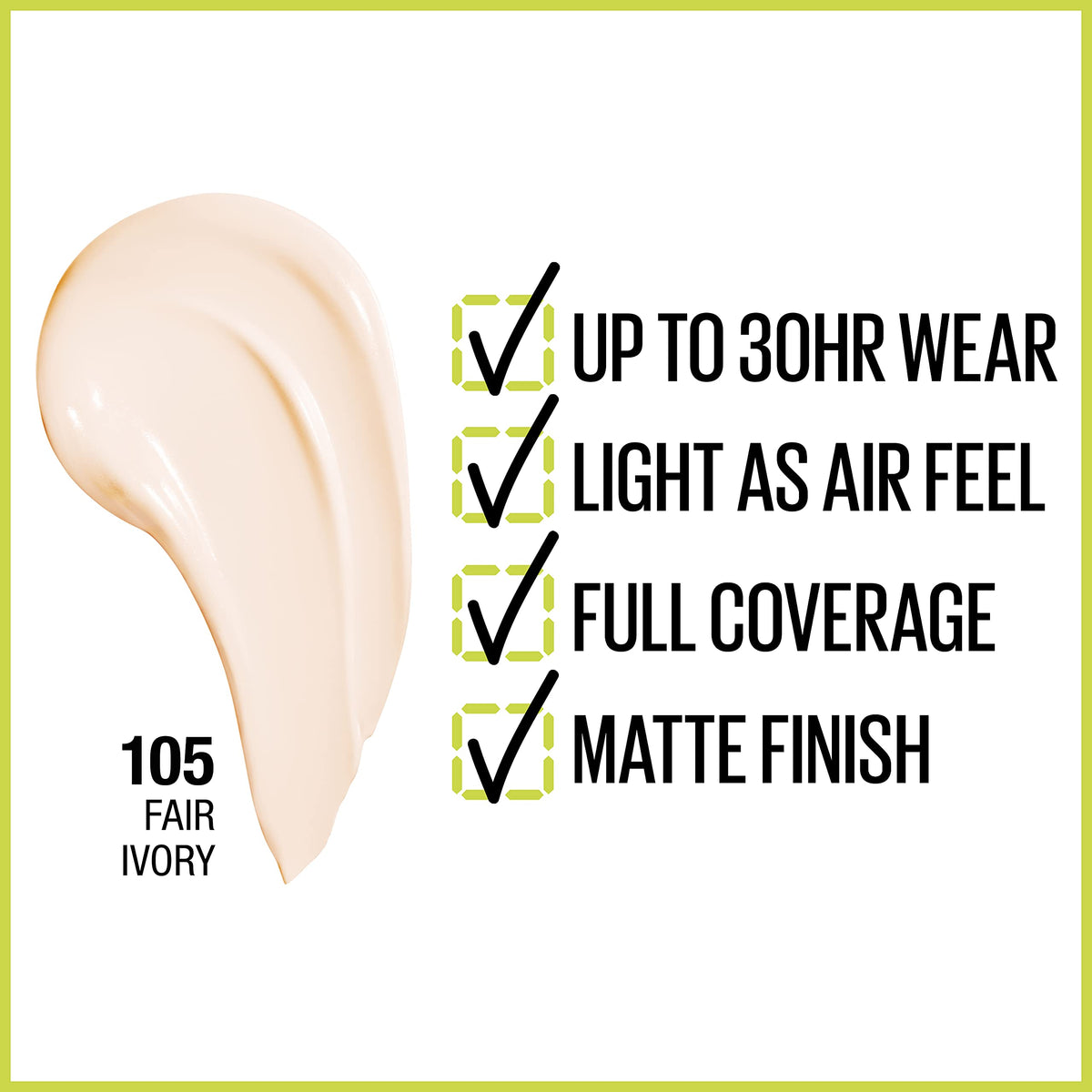MAYBELLINE Super Stay Foundation bottle side view