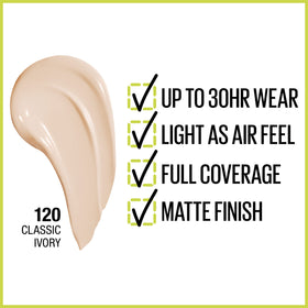 MAYBELLINE Super Stay Foundation bottle side view