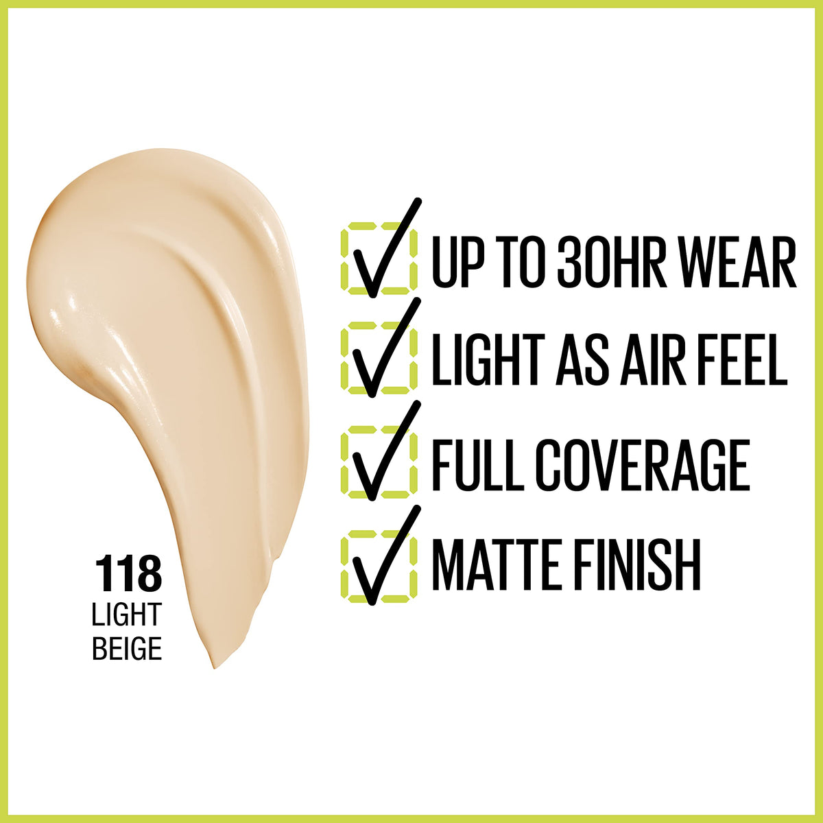 MAYBELLINE Super Stay Foundation bottle with cap