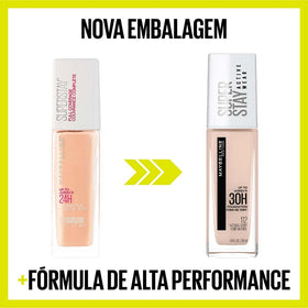 MAYBELLINE Super Stay Foundation matte finish close-up