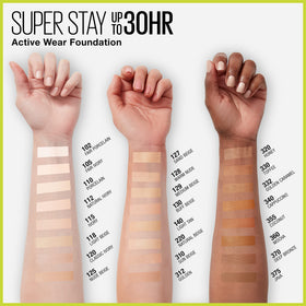 MAYBELLINE Super Stay Foundation swatch on skin