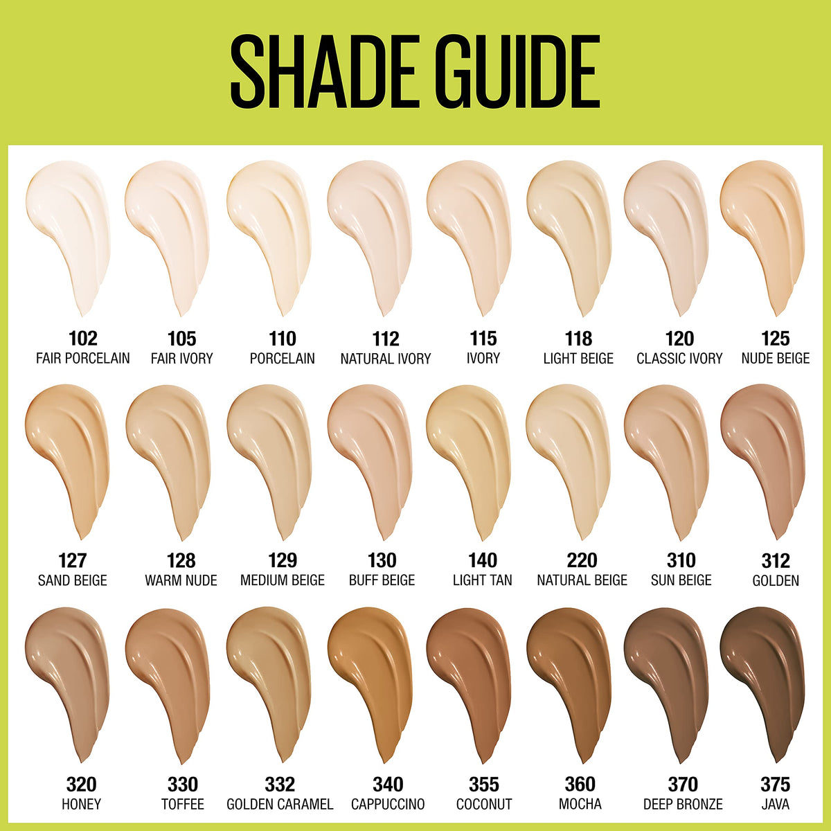 MAYBELLINE Super Stay Foundation with makeup tools