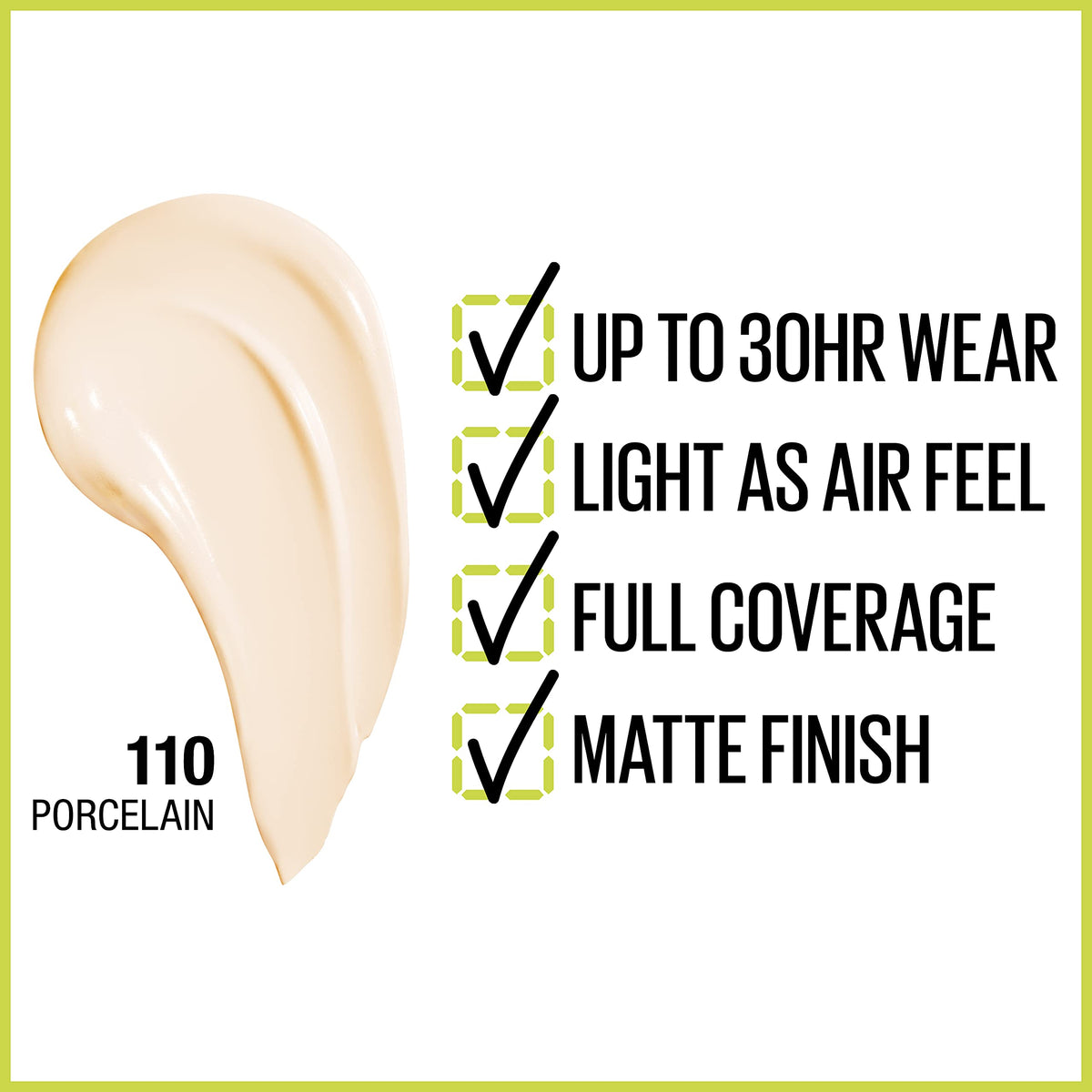 MAYBELLINE Super Stay Full Coverage Foundation bottle side view
