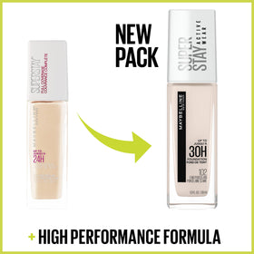 MAYBELLINE Super Stay Full Coverage Foundation in use outdoors