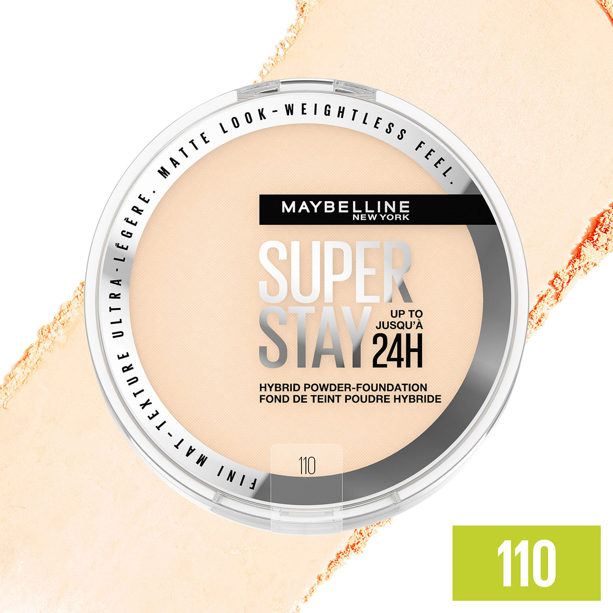 MAYBELLINE Super Stay Hybrid Powder Foundation 110 packaging