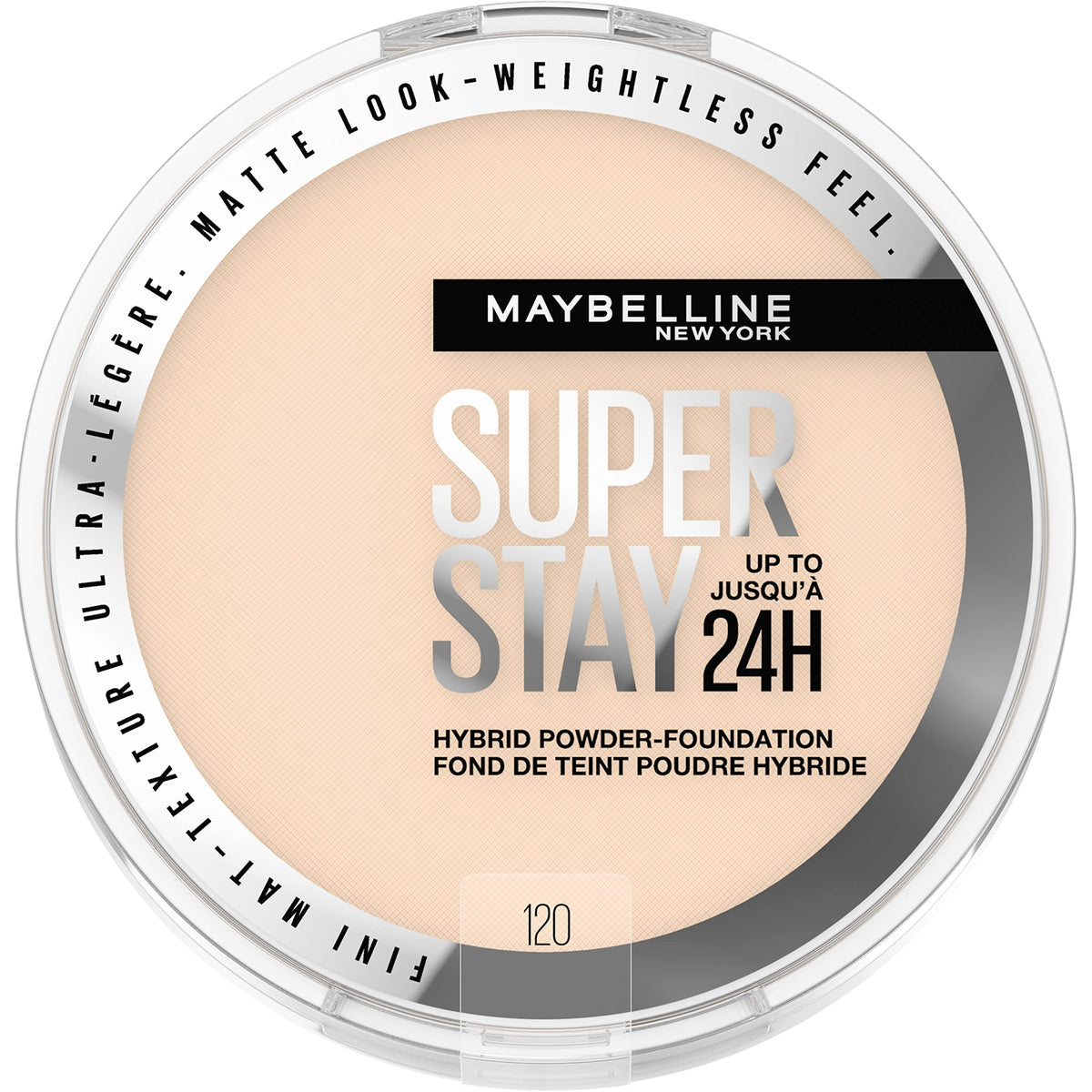 MAYBELLINE Super Stay Hybrid Powder Foundation 120 front view